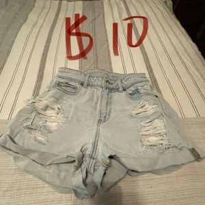 Light blue Jean shorts